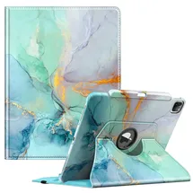 Fintie Hülle für iPad Pro 12.9 Zoll (6. Generation) Smaragd Marmor