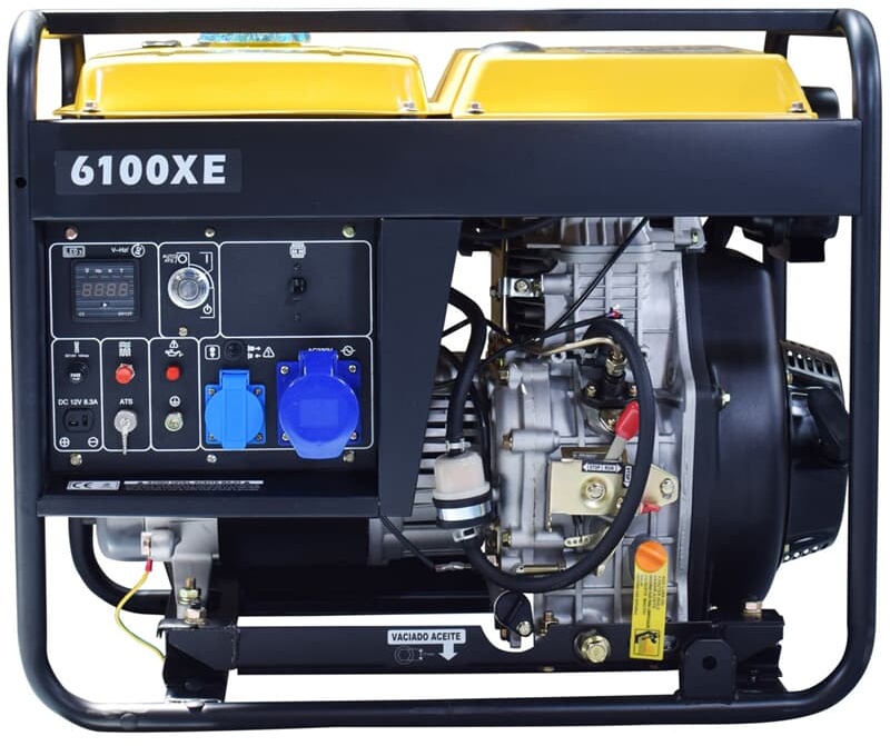 KOMPAK Diesel Stromaggregat 6100XE 5500W 10 PS 4-Takt Elektrostarter