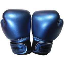Kinder Boxhandschuhe Kickboxen Muay Thai Boxsack Trainingshandschuhe Outdoor-Sporthandschuhe blau