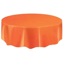 Tischdecke rund orange
