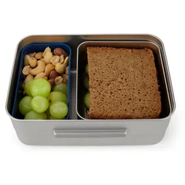 ergobag Brotdose Edelstahl Schwarz - Schwarz