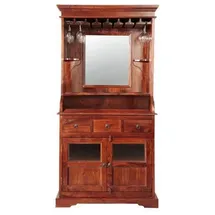 Massivmoebel24 Bar 97 x 52 x 193 cm Braun