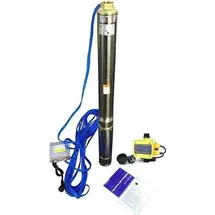 chm Tiefbrunnenpumpe 3 Zoll mit Druckschalter 8,4 Bar 3780 L/h