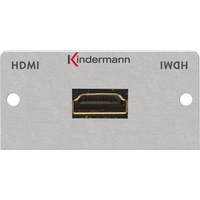 Kindermann 7444000542 HDMI Ethernet mit Kabelpeitsche 50x50mm