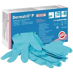 HONEYWELL Einweghandschuhe Dermatril P 743 Größe 9 blau ( 4000371735 )