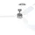 CasaFan Night Flight BN-TR 132 cm Deckenventilator silber/buche
