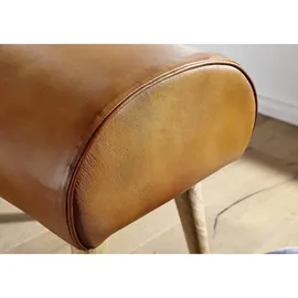 Wohnling Hocker WL6.087 braun Leder, 1 St.