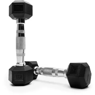 Sechskant-Hanteln, 1-10 kg, Sport-Gewichtssets, Heim-Fitnessgerät, Workout, Fitness, sechseckig, gummiert, Hantel-Set, Gewichtheben, Krafttraining, 1 Paar