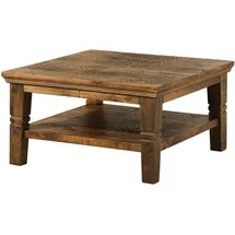 Massivmoebel24 Rodez Braun Mangoholz 85 x 45 x 85 cm