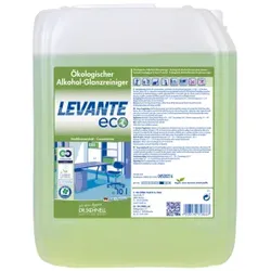 Dr. Schnell Oberflächen Reinigungsmittel Levante Eco, Konzentrat, Ökologischer Alkohol-Glanzreiniger für fast alle Oberflächen, 10 Liter - Kanister