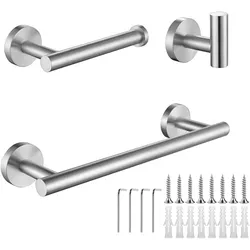Handtuchhalter Badzubehör 3 Sets Edelstahl Handtuchhalter Toilettenpapierhalter ...