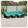 vidaXL Gartensofa-Set 10-tlg. Loungesofa schwarz