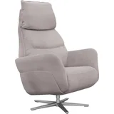 Relaxsessel ALINA "Thimo", grau (mittelgrau xbo 19), B:84cm H:114cm T:88cm, Struktur fein XBO (100% Polyester), Sessel, in Größe M, Liegefläche 180cm, verstellbar, optional mit Aufstehhilfe