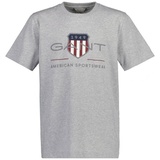 GANT T-Shirt ARCHIVE SHIELD, - Hellgrau,Weiß,Dunkelblau,Dunkelrot - 146/152
