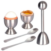 Rnemitery Eierköpfer Eierköpfer einem Eierbecher Eieröffner Eier Cutter, (1-tlg., Kreatives Eieröffner-Set), Eieröffner aus Edelstahl