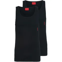 Tanktop »Twin Pack«, (Packung, 2 tlg.), mit Markenlabel in Kontrastfarbe, Gr. XL (54), Black 001, , 32380453-XL