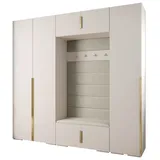 ABIKS MÖBEL Kompaktgarderobe INOVA 1 SATZ 8 Möbelset, Garderobe mit Kleiderstange und Regalen