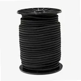 WERKA PRO Elastisches Spannseil 6 mm x 50 m Schwarz