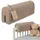 Totsy Baby Bettschutzgitter Minky 120 cm Beige