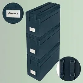 Leitz Desk Sharing Tasche mit Deckel Kunststoff grau