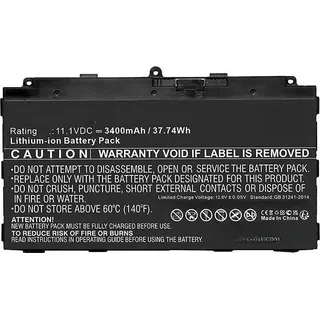 CoreParts Battery for Fujitsu Notebook (3490 mAh), Notebook Akku