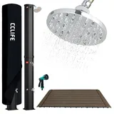 CCLIFE Solardusche Schwarz 35 l