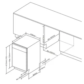 Amica EGSPV 587 921 Einbau-Geschirrspüler (vollintegrierbar, 448 mm breit)