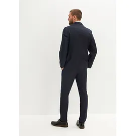 bonprix Anzug mit Weste, und Krawatte in Slim Fit (4-tlg.Set), blau Gr.66, Modischer 4-tlg Anzug bestehend aus Sakko, Hose, Weste, Krawatte und Einstecktuch,