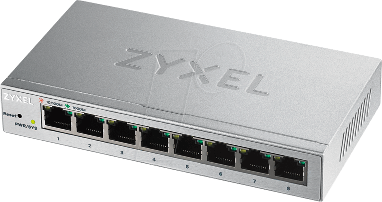 ZYXEL GS1200-8 - Switch, 8-Port, Gigabit Ethernet