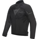 Dainese Ignite Air Tex Jacket, Motorrad Sommerjacke, Mesh Gewebe, Herren Motorradjacke, Weiche Protektoren, Schwarz/Schwarz/Reflex Grau, 64