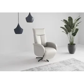 sit&more TV-Sessel Zora Kunstleder 75 x 112 x 82 cm Weiß mit Aufstehhilfe