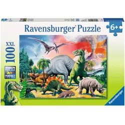 Ravensburger Puzzle - Unter Dinosauriern, 100 XXL-Teile
