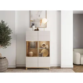 Home Affaire Highboard 90 x 146,5 x 35 cm Kaschmir / Weiß
