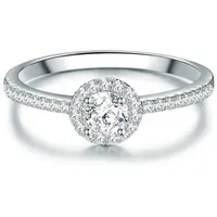 Trilani Ring aus Sterling Silber mit Zirkonia in silber | Gr.: 47