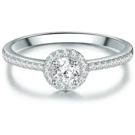Trilani Ring aus Sterling Silber mit Zirkonia in silber | Gr.: 47