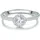 Trilani Ring aus Sterling Silber mit Zirkonia in silber | Gr.: 47