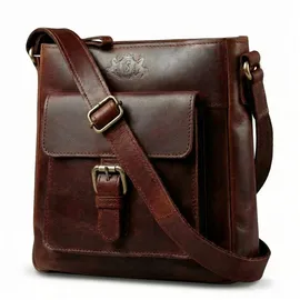 Sid & Vain Yale Umhängetasche Leder Braun