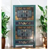 opium outlet asiatischer Vintage Schrank Hochzeitsschrank Kommode Sideboard orientalisch chinesisch Shabby Chic Stil für Schlafzimmer, Wohnzimmer