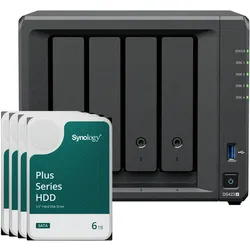 Synology DS423+ 24TB Synology Plus HDD NAS-Bundle NAS inkl. 4x 6TB Synology Plus HDD 3.5 Zoll SATA