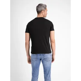 Lerros Klassisches Rundhals T-Shirt schwarz XL