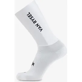 VAN RYSEL Aero Radsocken 43-46 grau/weiß