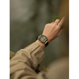 ICE-Watch ICE boliday Black Gold - Schwarze Damenuhr mit Silikonarmband - 022865 - gelbgold