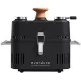 everdure CUBE 360 tragbarer Holzkohlegrill mit Deckel All Black