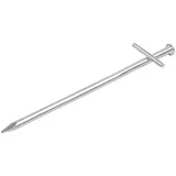 PRO PLUS Felsbodenhering 17cm Metall mit geschweißtem Querstift 6 Stück