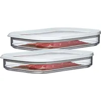 Mepal Modula rechteckig weiß 0,55 l 2-teiliges Set