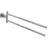 Tesa LUUP Handtuchhalter 2-armig Silber