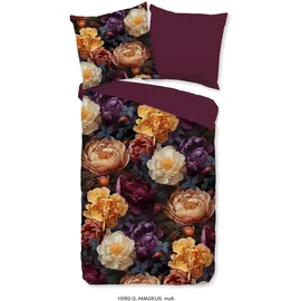 Muller Textil Amadeus Blumen Multi 135 x 200 cm + 2 x 80 x 80 cm