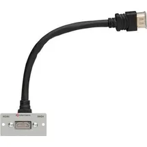 Kindermann Konnect 50 alu - Modulares Faceplate-Snap-In - HDMI