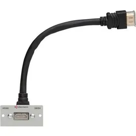Kindermann Konnect 50 alu - Modulares Faceplate-Snap-In - HDMI
