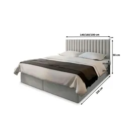 masseno Bresel 160 x 200 cm Blau